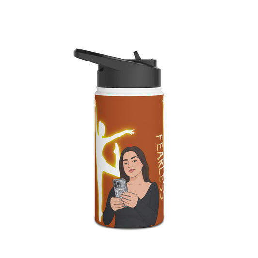Fearless Stainless Steel Water Bottle for Dancers, Hydration on the Go, Fitness Gift, Motivational Water Bottle, Active Lifestyle, [...]
