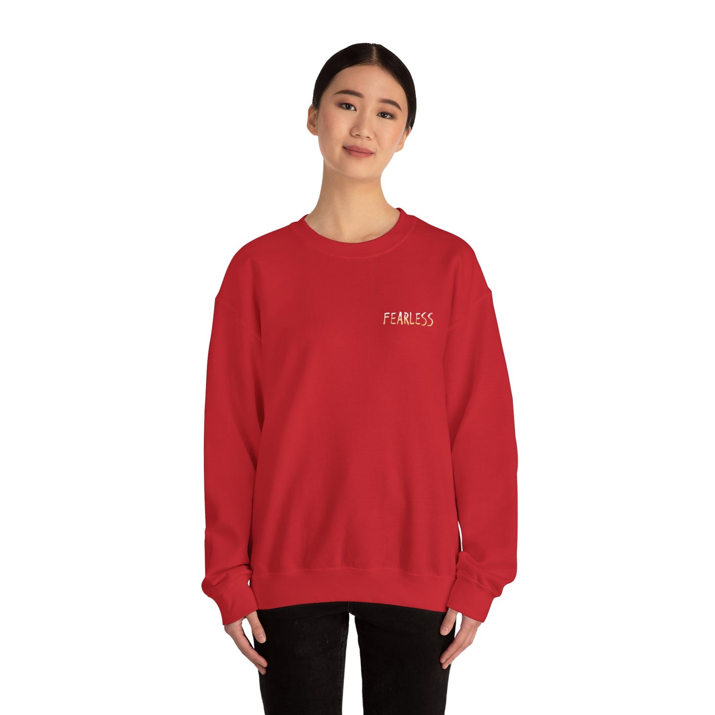 Fearless Crewneck Sweatshirt - Cozy Style for Bold Individuals, Unisex Pullover for Everyday Wear, Gift for Friends & Family
