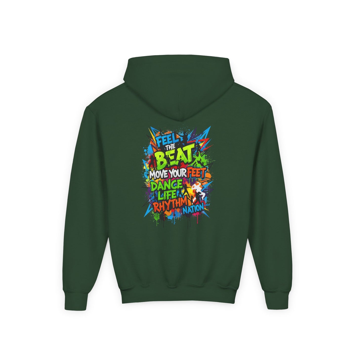 Youth Hoodie with Fearless & Dance Vibes, Inspirational Gift, Dance Apparel, Urban Style, Teen Fashion