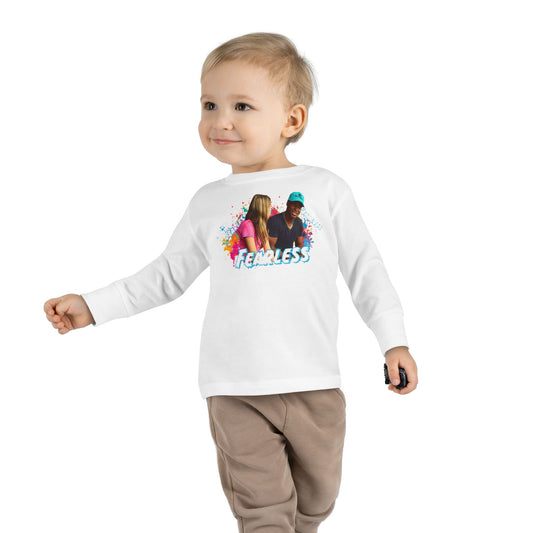 Colorful Toddler Long Sleeve Tee - Perfect for Playdates, Birthdays, Gender Neutral, Everyday Wear, Gift for Kids