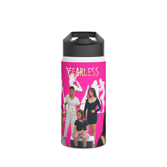 Fearless Stainless Steel Water Bottle, Empowerment Gift, Motivational Drinkware, Workout Hydration, Eco-Friendly Water Bottle