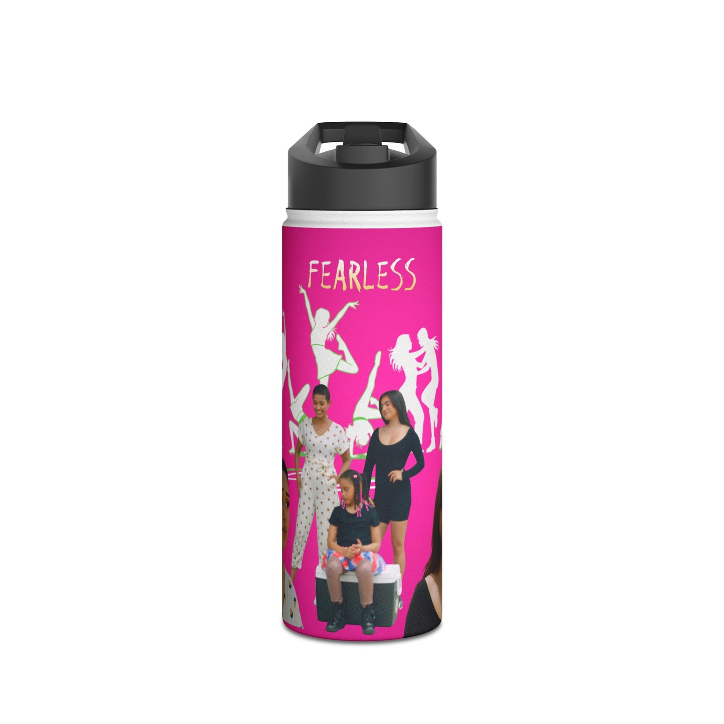 Fearless Stainless Steel Water Bottle, Empowerment Gift, Motivational Drinkware, Workout Hydration, Eco-Friendly Water Bottle