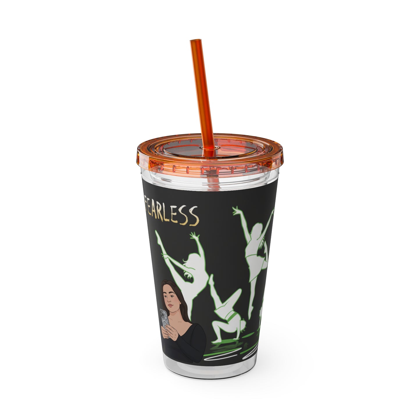 Personalized Sunsplash Tumbler with Straw, Custom Travel Cup, Drinkware for Her, Everyday Hydration, Gifts for Friends