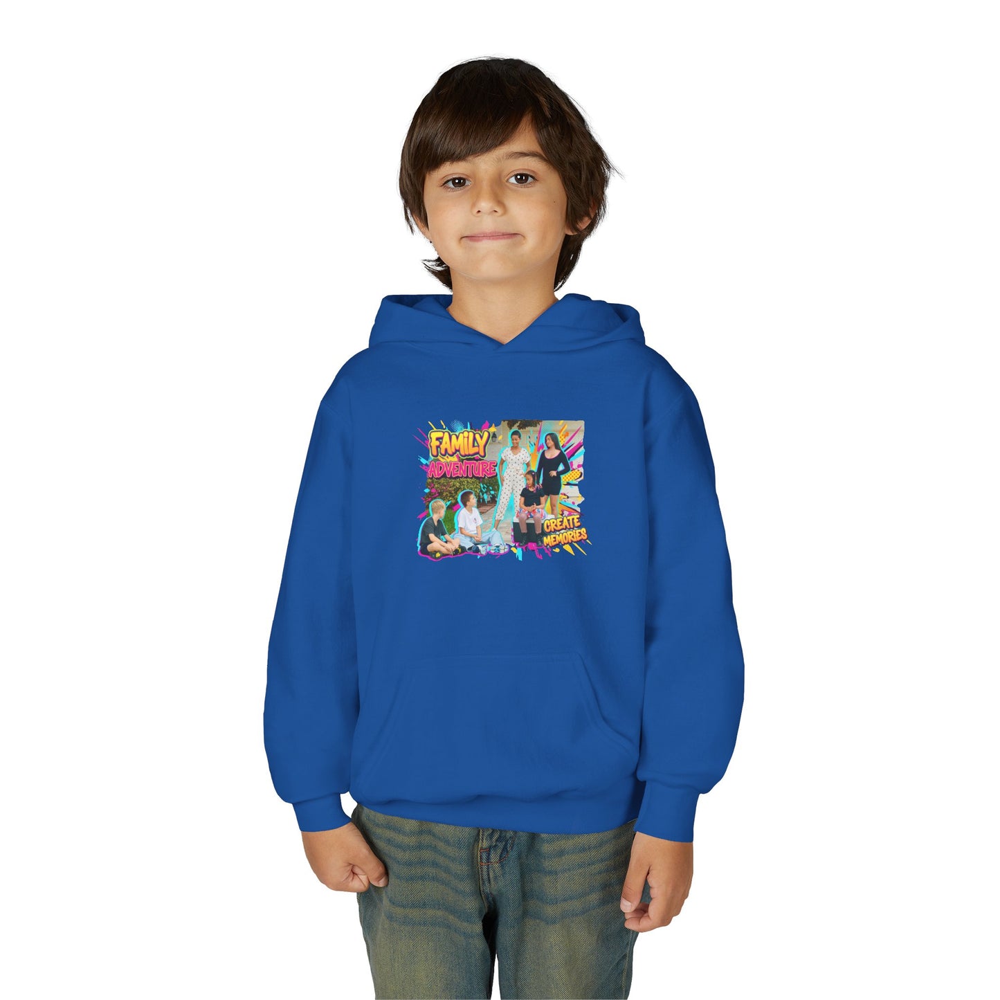 Fearless Family Fun Youth Sweatshirt | Cozy Gift for Kids | Family Gatherings | Trendy Fashion | Cool Kids Hoodie | Inspirational Apparel