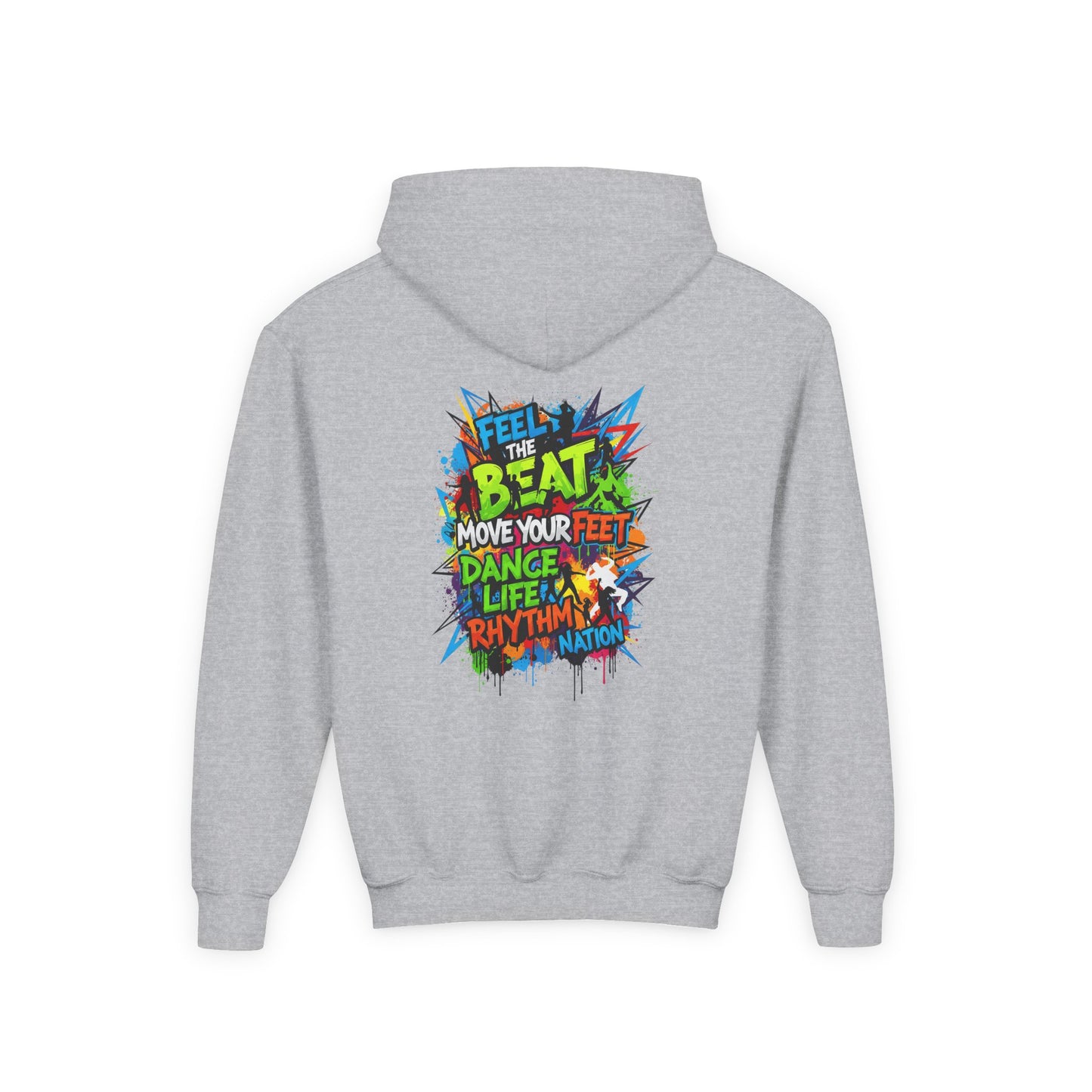 Youth Hoodie with Fearless & Dance Vibes, Inspirational Gift, Dance Apparel, Urban Style, Teen Fashion